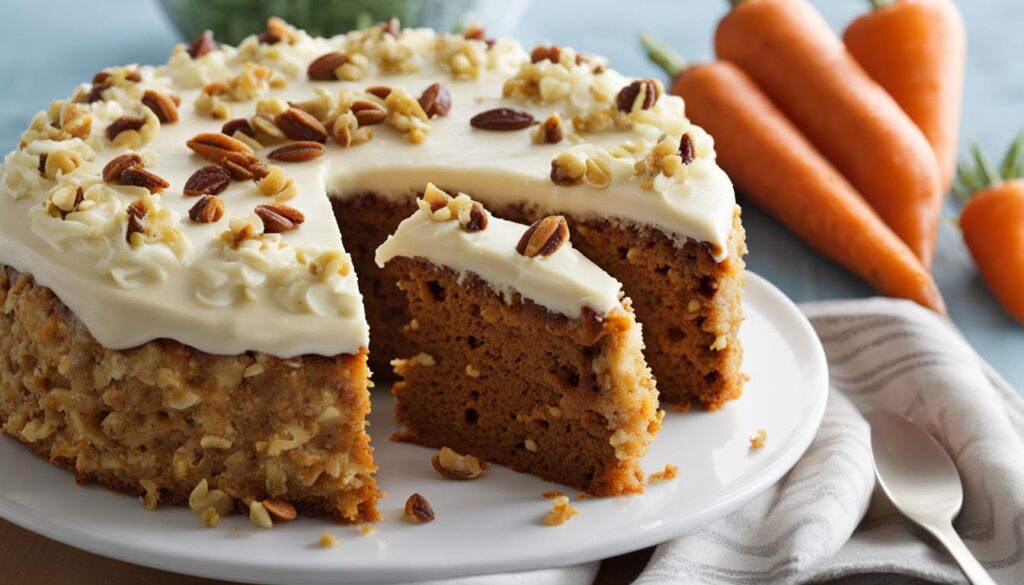carrot cake vegan with cream cheese frosting